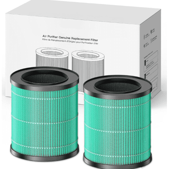 2 Pack 2566 Genuine Air Purifier Replacement Filter for 2566 Air Purifier, Pet Dander Version