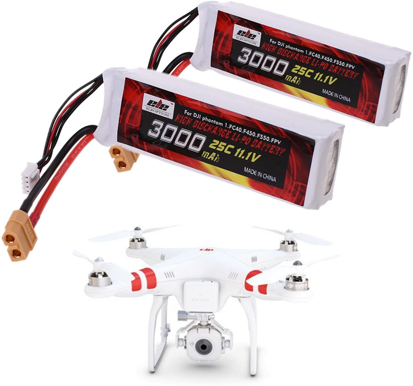 Drone Phantom Battery Upgrade Pack 25C 3S 3000mAh LiPo Battery