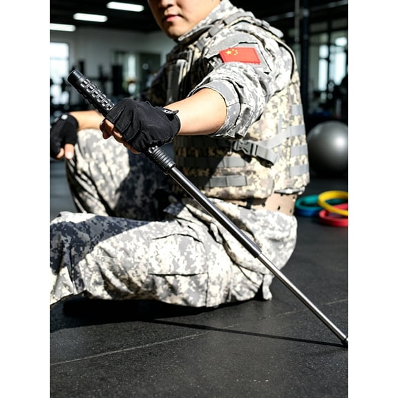 2-Pack 26" Extendable Tactical Training Batons, Telescoping Functional Fitness Sticks for Military Style Workouts, Collapsible Gym & Outdoor Training Tools