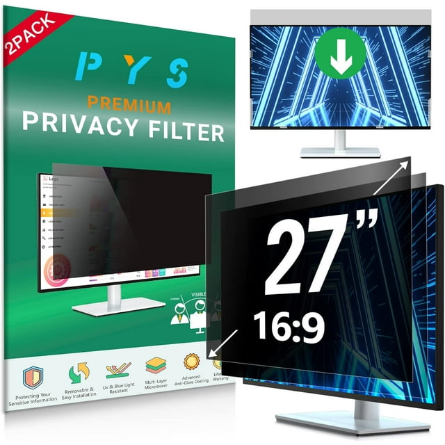 [2Pack 27 Inch Computer Privacy Screen Filter for 169 Widescreen