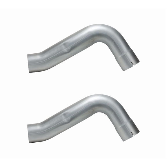 2 Pack 27" x 5 inch Heavy Duty Aluminized Exhaust Pipe M Bend Replaces OEM Peterbilt EP50EL90124A
