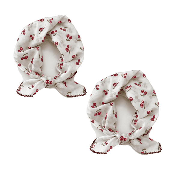 2 Pack 27''x27'' Textured Soft Bandana, Multi-use Kerchief & Neck Bandana for Ladies.