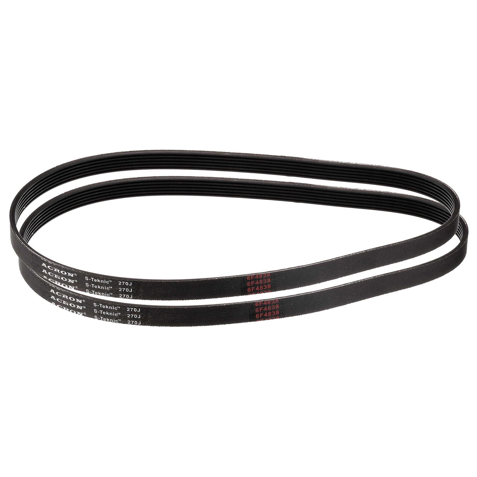 2 Pack 270J6 PJ V-Ribbed Belt 6 Ribs 27
