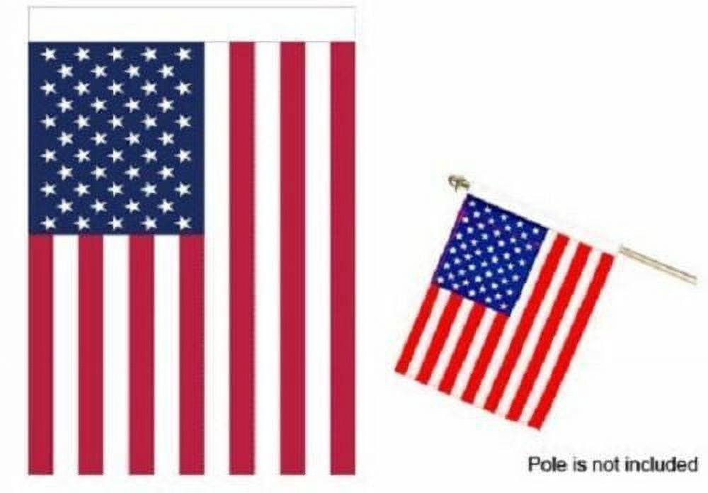 (2 Pack) 28x40 USA American Flag United States Banner Sleeve New America Pennant