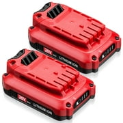 2 Pack 3.0Ah 20V MAX Li-Ion Battery for Craftsman V20 Cordless Power Tool CMCB202