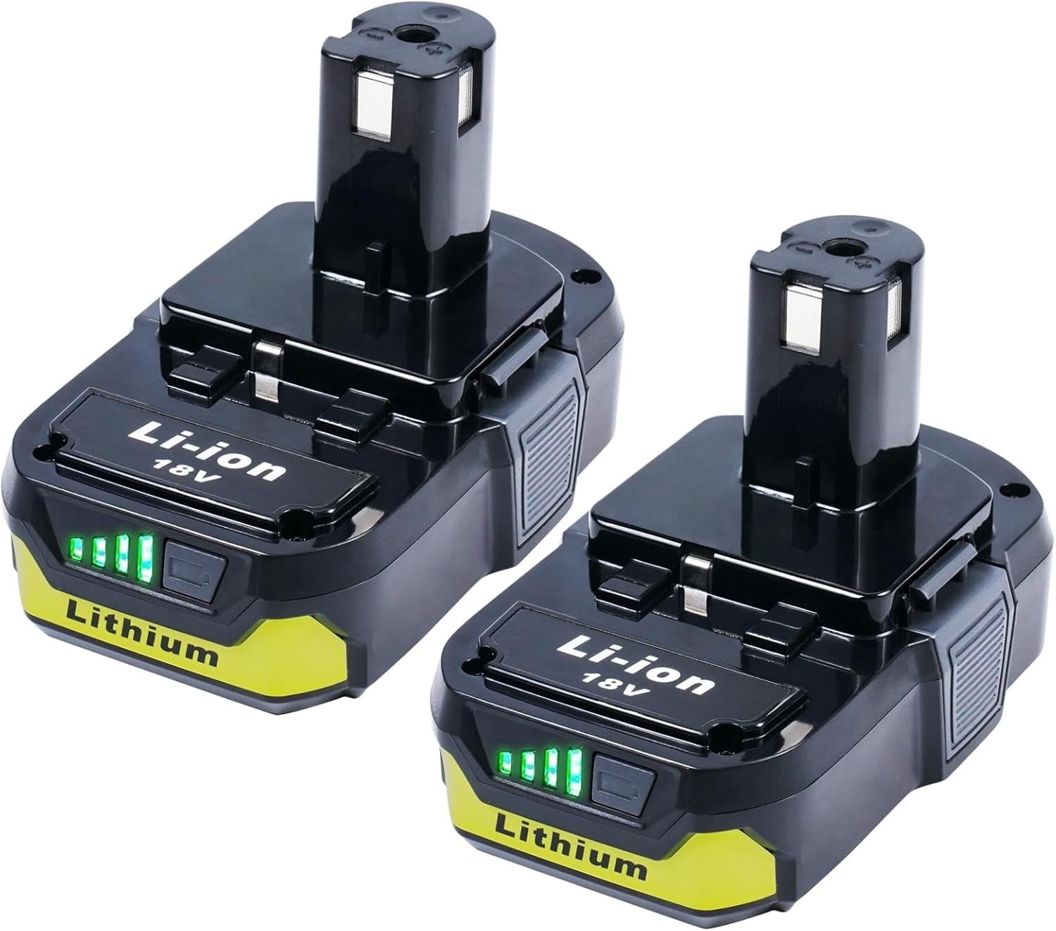 2-Pack 3.0Ah Replacement Batteries for Ryobi 18V Tools – Extended Power and Reliability