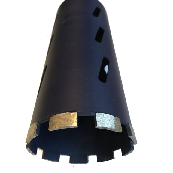2-Pack 3 1/2" Laser Welded Dry Diamond Core Drill Bits for Cutting Concrete and Asphalt, 3 1/2" Diameter x 11" Length