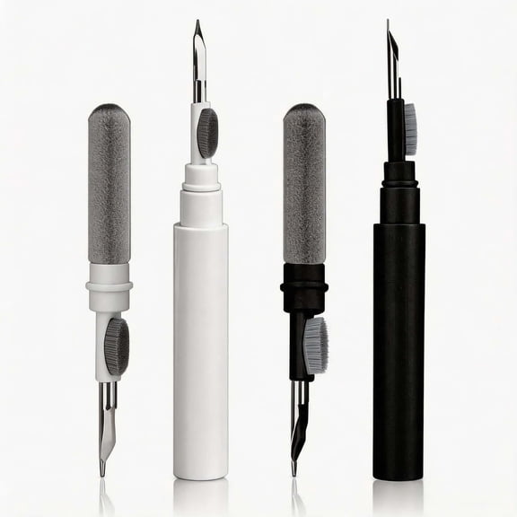 2 Pack 3 in 1 Earbud Cleaning Pen, Multi-Functional Wireless Headphone Cleaner Tool Kit, Dust Removal Brush Pick Sponge for AirPods Pro 1 2 3, Bluetooth Earphones, Charging Case, Laptop & Camera