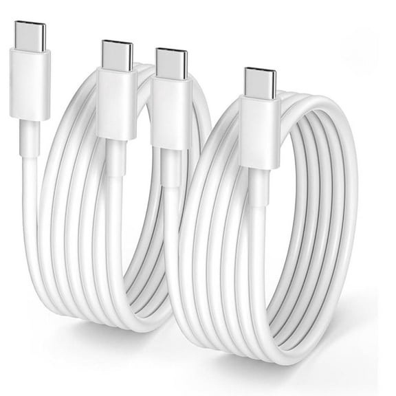 2-Pack USB-C to USB-C Cable 3.3FT 60W  Fast Charging & Data Transfer, Braided Nylon, Universal USB-C Compatibility