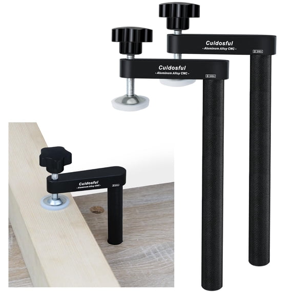 2-Pack 3/4" Bench Dog Clamps, Secure Woodworking Clamps for 19mm Workbenches, Anti-Twist Design