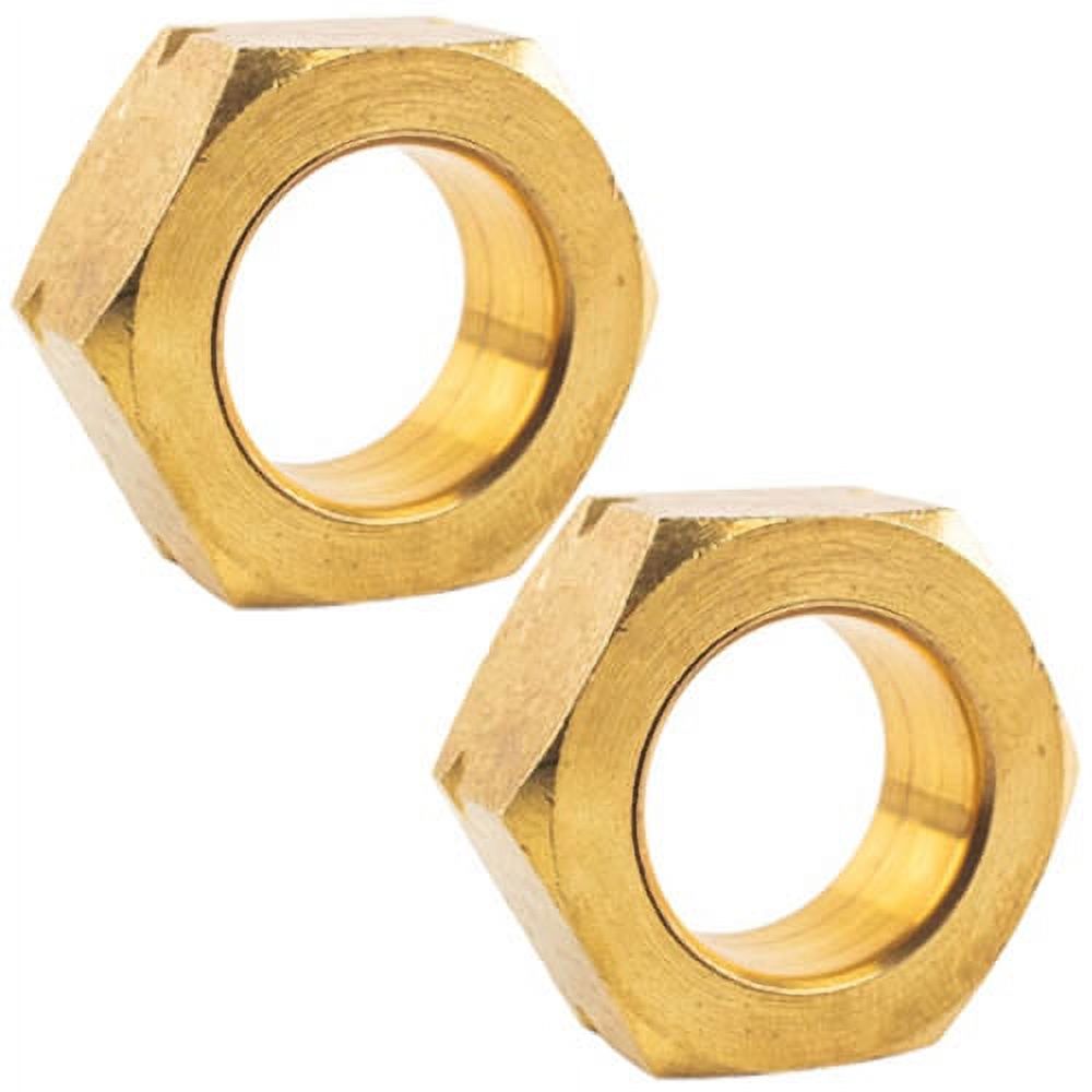 2 Pack 3/4" Compression Nut & Ferrule Combo for 3/4" OD Tube Brass Sleeve Nut - image 1 of 1