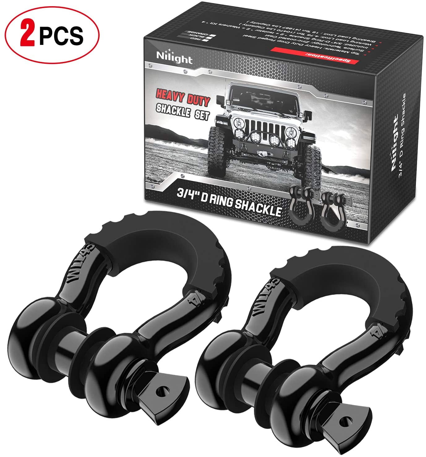 Tactical Recovery Equipment TRE-SS-BK 10 Diameter Soft Black Shackle 30000 lb. Capacity by Lift Kits 4 Less