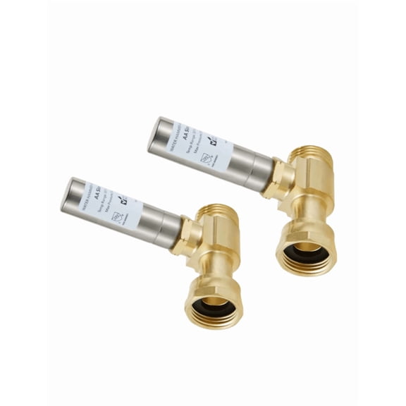 2-Pack, 3/4 Inch Washing Machine Water Hammer Arrestor, Stainless Steel Air Chamber, 3/4" MHT, for Reduce Pipe Banging Noise