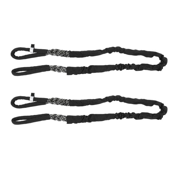 (2 Pack) 3/4" x 4' GRAY Eye & Eye Synthetic Super Sling WLL (Vertical 11,880/ Choker 10,100/ Basket 23,760 lbs)