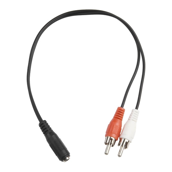 2 Pack 3.5Mm Audio To 2 Rca Cable 1/8" Stereo Female To 2Rca Male Y Splitter Aux