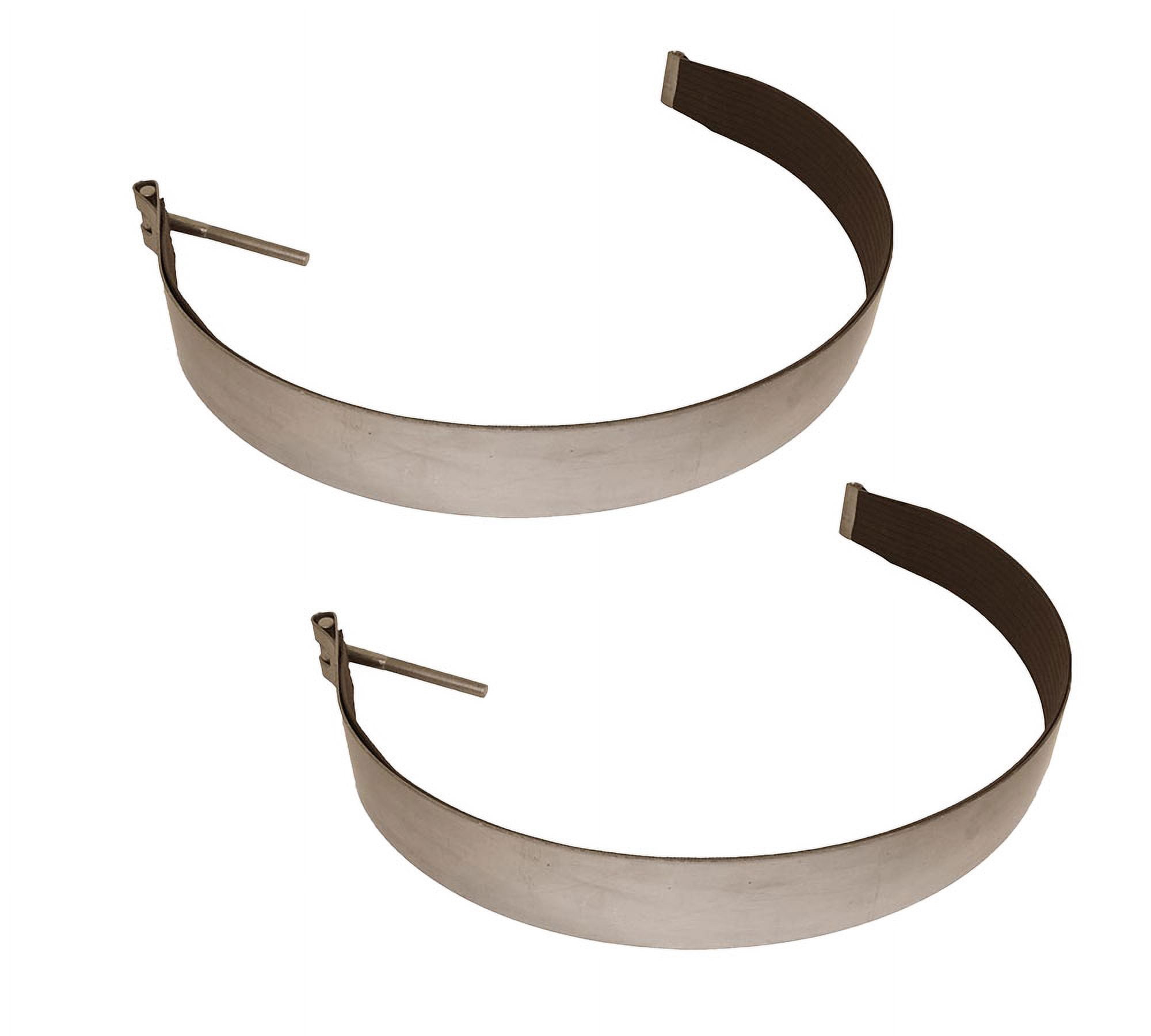 2 - Pack 3.7” Stainless Steel Fuel Tank Strap w/ Webbing Ideal for 26 ...