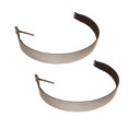 thumbnail image 1 of 2 - Pack 3.7” Stainless Steel Fuel Tank Strap w/ Webbing Ideal for 26” Diameter Fuel Tank, Replaces for Peterbilt Trucks 11-04551-001P, 1104551001P, 1 of 3
