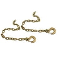 thumbnail image 1 of (2 Pack) 3/8" x 36" Trailer Safety Chains with Clevis Grab Hooks & Safety Clip | Grade 70 Binder Towing Trailer Chain, 1 of 5