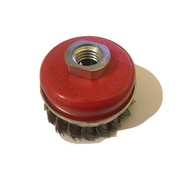 2-Pack! 3 Inch Cup Knotted Wire Wheel Angle Grinder Brushes