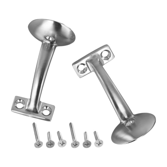 2 Pack 3 Inch Matte Black Handrail Stair Bracket Stair Handrail Bracket