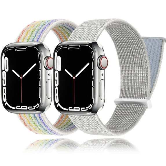 2 Pack/3 Pack Stretchy Nylon Solo Loop Bands for Apple Watch Bands 38mm 40mm 41mm 42mm 44mm 45mm, Adjustable Braided Sport Elastic Straps Women Men Wristbands for iWatch Series 7/6/5/4/3/2/1 SE