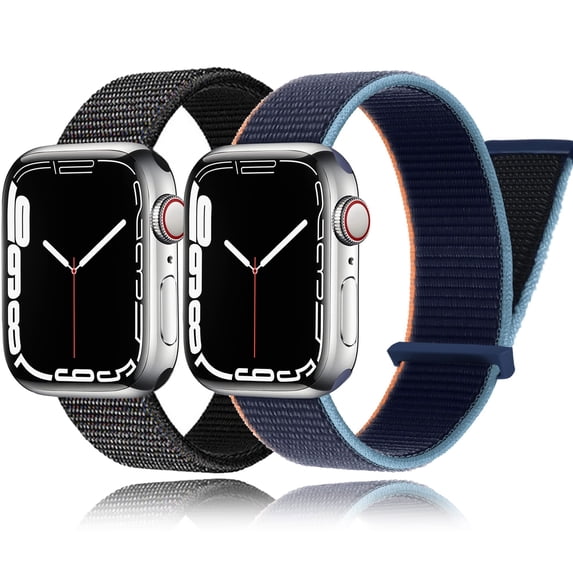 2 Pack/3 Pack Stretchy Nylon Solo Loop Bands for Apple Watch Bands 38mm 40mm 41mm 42mm 44mm 45mm, Adjustable Braided Sport Elastic Straps Women Men Wristbands for iWatch Series 7/6/5/4/3/2/1 SE