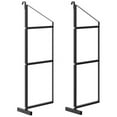 thumbnail image 1 of 2 Pack of 3 Tier Shipping Container Shelving Bracket,3-Tier Black Powder Coated Steel Shipping Container Shelves with Hanging Design & D Hook,22"(D) x 60"(H) For Organizing Cargo in Containers, 1 of 6
