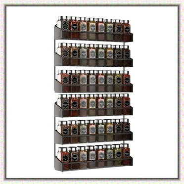 2 Pack 3 Tier Spice Rack Organizer Wall Mount Seasoning Jars Rack for Kitchen Bathroom Offic in Bronze