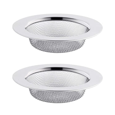 Tsyware 4-Pack Mesh Sink Strainer Set - Silver Basket Filters For Kitchen, Bathroom, Or Tub Drains