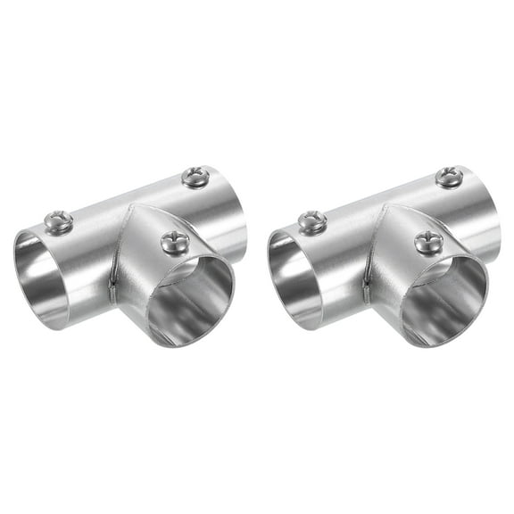 2 Pack 3-Way Pipe Fitting Connector Fit 1" OD Pipe