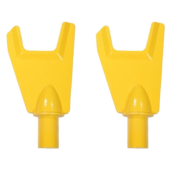 2 Pack 3" Wide Medium Towing Axle Lifting Fork for Heavy-duty Towing, Hauling Trucks and Wreckers - Lifting Fork Ideal for Picking-up Vehicles By Axle, Frame, or Leaf Springs - Yellow