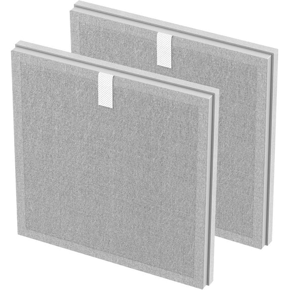2 Pack 3-in-1 HEPA Replacement Filter Compatible with Pure Enrichment PureZone Air Purifier Part No. PEAIRPLG