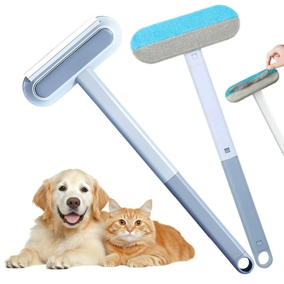 2 Pack 3-in-1 Pet Hair Remover Tool Set - Lint Brush for Furniture & Carpets