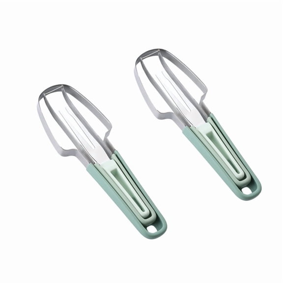 2-Pack 3-in-1 Watermelon Fork Slicer  Stainless Steel Windmill Cutter, Watermelon Cutting Tool for Home