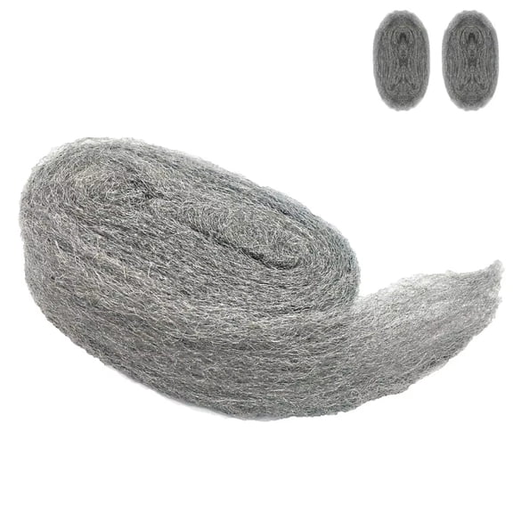 2 Pack 3" x 10 Ft Heavy Duty Steel Wool Roll Chew Resistant Gap Blocker Mice Control Barrier