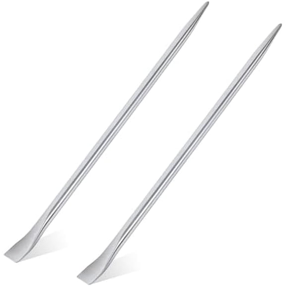 2 Pack 30 Inch Alignment Pry Bar 7/8 Inch Diameter Heavy Duty Chromium Alloy Steel Round Sleever Bar Crowbar for Prying and Aligning with Chisel End Providing Extra Leverage$$Tools & Hardware Other