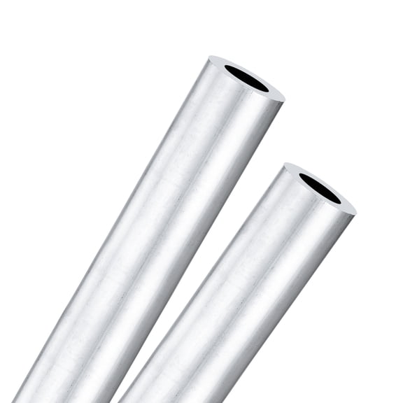 2-Pack 300mm 6063 Aluminum Round Tube, 11mm ID 19mm OD Seamless Aluminum Tubing for DIY Crafting [0.43x0.75x11.8IN]