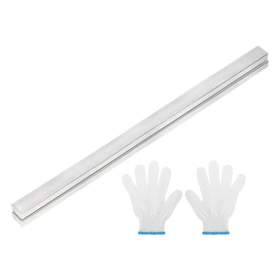 2 Pack 304 Stainless Steel Flat Bar 1/4" Thickness, 3/8" Width, 8" Length, Brushed Finish Trim Strips Sheet