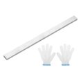 thumbnail image 1 of 2 Pack 304 Stainless Steel Flat Bar 1/8" Thickness, 13/16" Width, 12" Length, Brushed Finish Trim Strips Sheet, 1 of 5