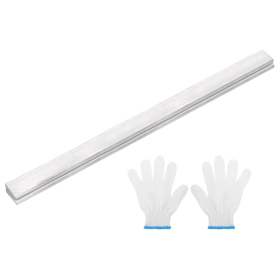 2 Pack 304 Stainless Steel Flat Bar 3/16" Thickness, 13/16" Width, 12" Length, Brushed Finish Trim Strips Sheet