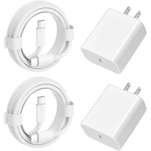 [2-Pack] 30W Pixel 9 8 7 Fast Charger for Google Pixel 9 9 Pro 8 8 Pro 7 7a 7 Pro 6 6a 6 Pro, 6.6ft PD USB C Phone Wall Fast Charging with Block (No Overheating When Charging)