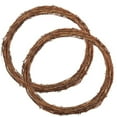 thumbnail image 1 of 2-Pack 30cm Rattan Wreath Frames, DIY Base for Hanging Door Craft Decor and Seasonal Arrangements, 1 of 6