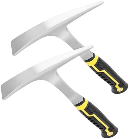 2 Pack 30oz Weeding Mattock Hoe, Small Rock Pick Axe with A Pointed ...