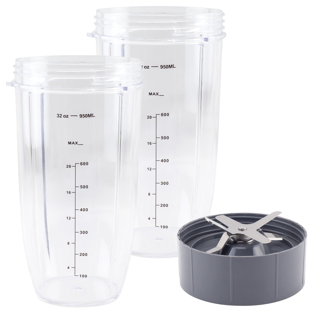Blendin 2 Pack Extra Large Colossal 32 Ounce Cup with Lip Rings,Fits Nutribullet  Blenders - Bed Bath & Beyond - 16418032