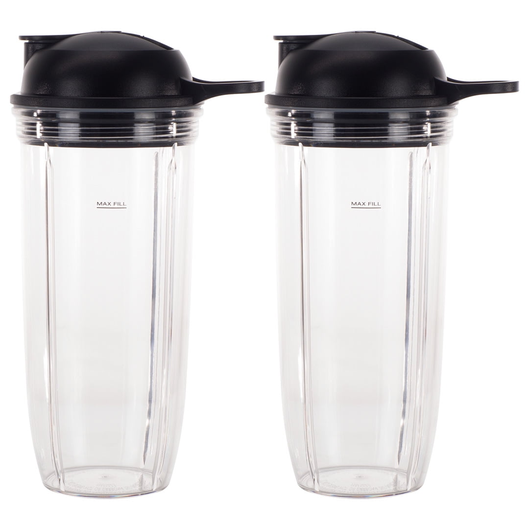 NutriBullet Ersatzbecher 32oz Mit To-Go Deckel - Kompatibel Mit Pro 1000 & Combo