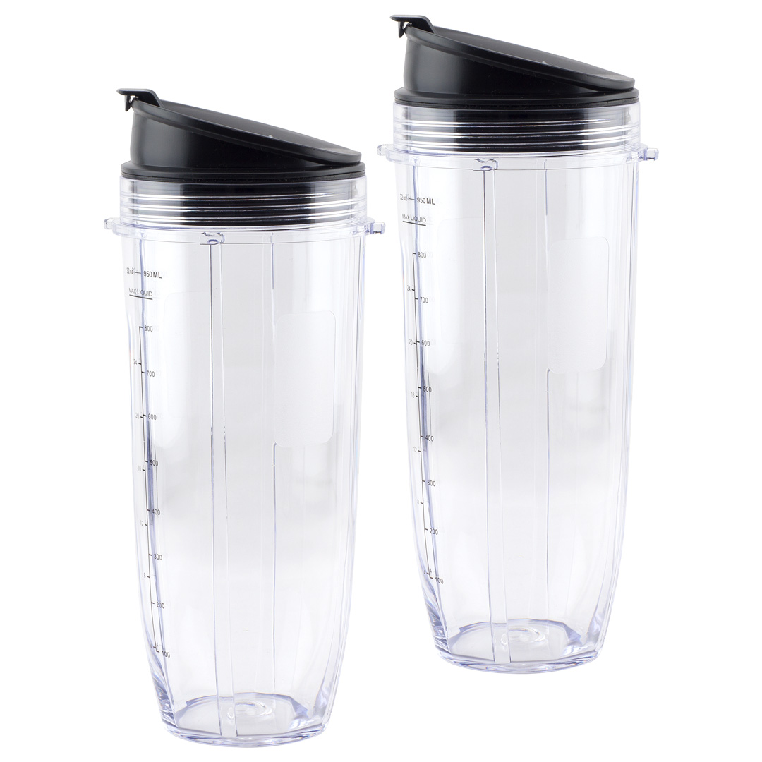 Blendin Pack of 2 Blender Cups for Ninja Replacement Parts Single Serve