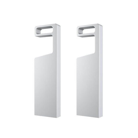 2 Pack 32GB Flash Drive TOPESEL USB 2.0 Memory Stick Pen Drive Thumb Drives with Keychain