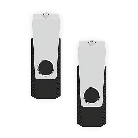 2 Pack 32GB Flash Drive USB 2.0 Memory Stick USB Drive Fold Storage Thumb Stick Pen Swivel Design