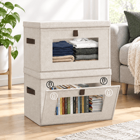 Storage Bins with Front Opening for Easy Access