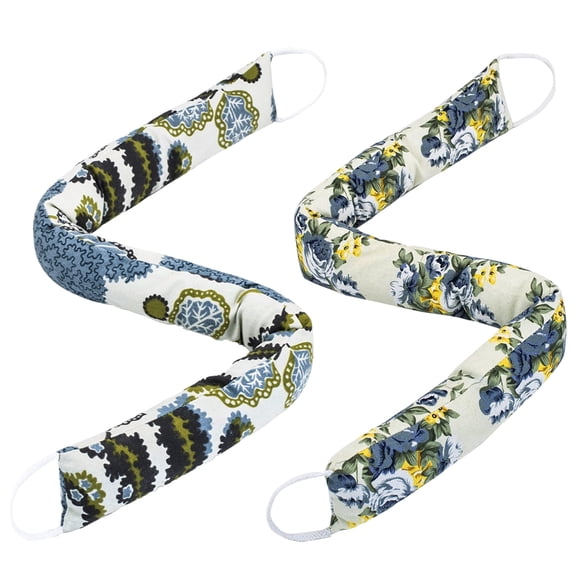 2 Pack 36 Inch 2.8 Inch Wide Slim Under Door Blocker Door Draft Stopper, Bottom Blocker Weighted Gap Filler Saving Energy Sound Air Noise Light Stopper Canvas Cotton Cartoon Print 2.2Lb